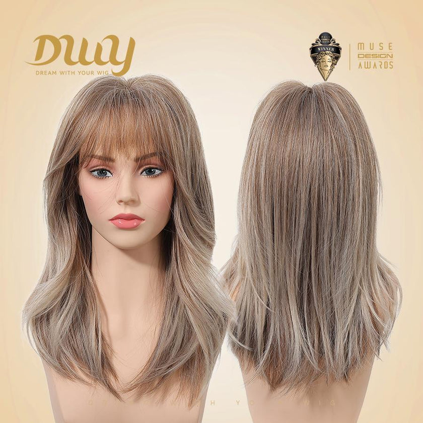 Tegan-DWY 18-Inch MiraScalp Mid-Length Wavy Wig
