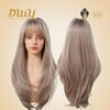 Orlaith-DWY 26-Inch MiraScalp Layered Straight Blonde Synthetic Wig