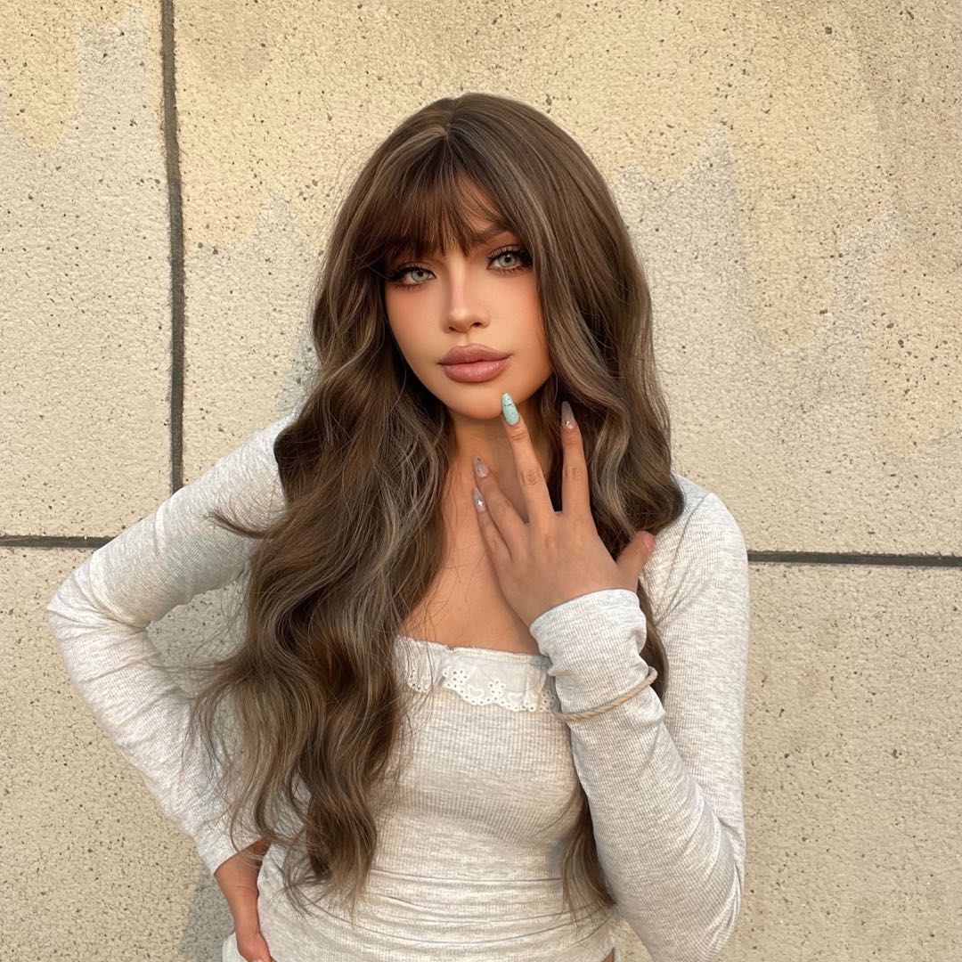 【Early Black Friday】DWY Krista-DWY Water Wave with Highlights Colorful Glueless Synthetic Wig