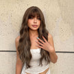 Krista-DWY Water Wave with Highlights Colorful Glueless Synthetic Wig