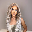 DWY Gigi-DWY 13x4 Lace Front Glueless Synthetic Wig 20 Inches Water Wavy Blonde Gradient