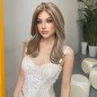 Ella-DWY Glueless Synthetic Wig for Women - Shoulder-Length Curly Ends with Free Parting
