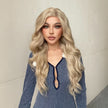 Wanda-DWY Lace Front T-Part Tresses Curly Stunning Blonde Synthetic Wig