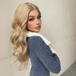 Wanda-DWY Lace Front T-Part Tresses Curly Stunning Blonde Synthetic Wig