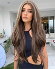 DWY Synthetic Lace Front Body Wave Wig – Glueless Money Pieces HD Lace Wig
