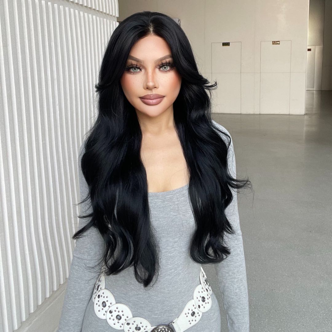 Myla-DWY Lace Front 13×6 Free Part Black Tresses Wavy Synthetic Wig