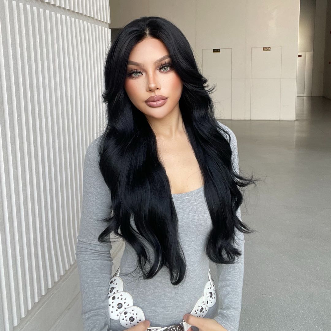Myla-DWY Lace Front 13×6 Free Part Black Tresses Wavy Synthetic Wig
