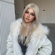 Madison-DWY Mono Lace Front Free Part Long Straight Blonde Synthetic Wig