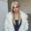 Madison-DWY Mono Lace Front Free Part Long Straight Blonde Synthetic Wig