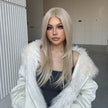 Madison-DWY Mono Lace Front Free Part Long Straight Blonde Synthetic Wig