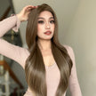 Biscuit -DWY 13×6 Lace Front Free Part Long-Length Body Wavy Highlighted Glueless Synthetic Wig