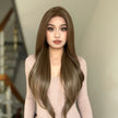 Biscuit -DWY 13×6 Lace Front Free Part Long-Length Body Wavy Highlighted Glueless Synthetic Wig