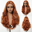 Ciera H-DWY Lace Front Middle Part Long Wavy Brown Glueless Synthetic Wig