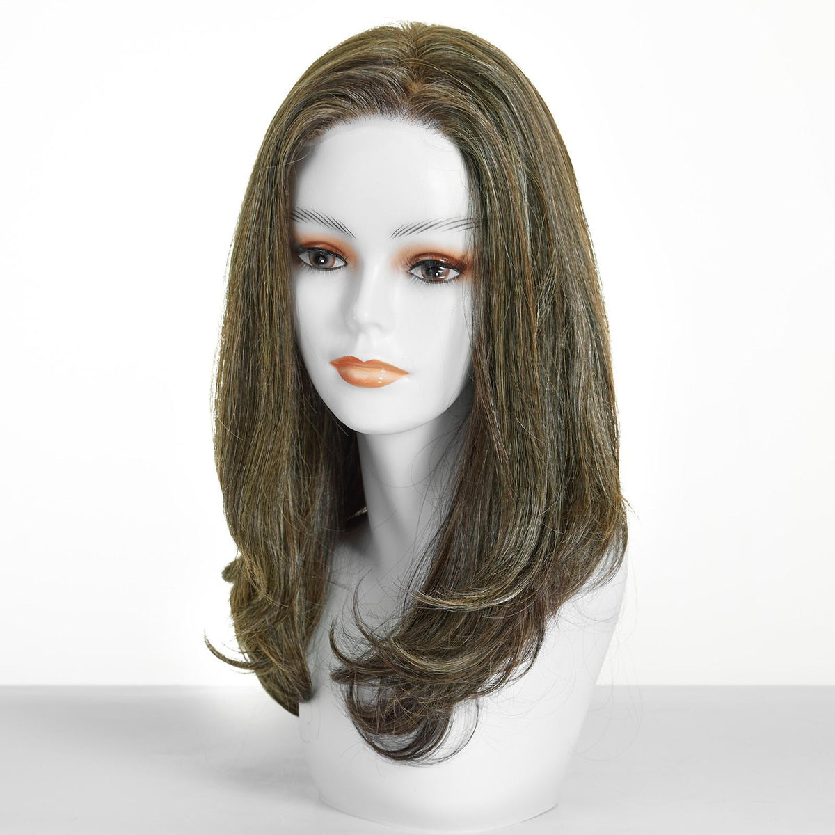 Ella-DWY Glueless Synthetic Wig for Women - Shoulder-Length Curly Ends with Free Parting