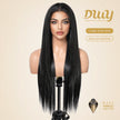 [CLEARANCE SALE] Jess C- DWY 13×6 Lace Front Free Part Long-Length Straight Layer-cut Blonde Highlighted Glueless Synthetic Wig for Women 30 Inches