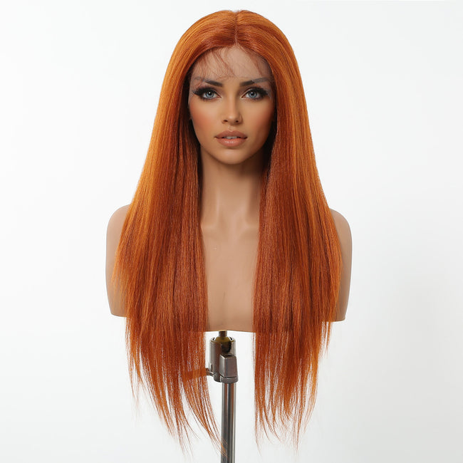 DWY T-Part Lace Wig - Elegant Mixed Brown Style for Black Women