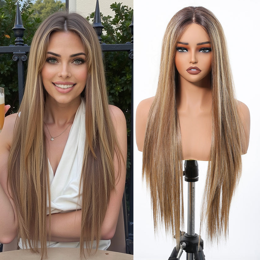 DWY-Body Wave Lace Front Wigs  Pre Plucked 13x4 HD Lace Frontal Wigs Human Hair 180 Density Natural blonde Wigs for Women Human Hair Lace Front Wig with Baby Hair Glueless