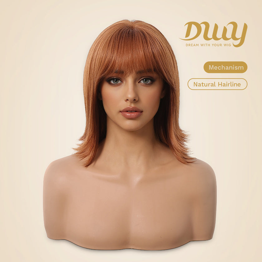 Suki-DWY 12-Inch Glueless MiraScalp Synthetic Wig