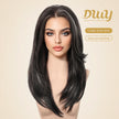 [CLEARANCE SALE] Zuri -DWY 13×6 Lace Front Free Part Middle-Length Curly Black Highlighted Glueless Synthetic Wig for Women 22 Inches