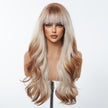 DWY 26 Inches Beach Wave Mixed Color Synthetic Wig