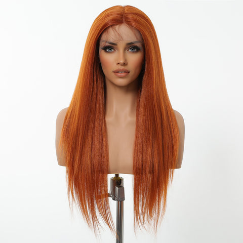 【Early Black Friday】Dwy T-Part Lace Wig - Elegant Mixed Brown Style for Black Women