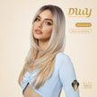 Autumn-DWY Natural Wavy Layer Cut Glueless Synthetic Wig