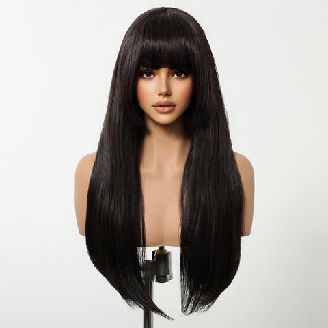 【Year End Sale】Dwy Elegant Natural Black Synthetic Wig