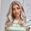 DWY Lace front 16 Inch light white mixed brown short curly wig for women DWY-BL11026-1