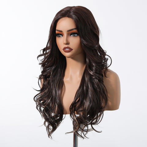 【Year End Sale】Dwy 13x4 Free Parting Wavy Curly Synthetic Wig – Effortless Glamour