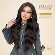 Bobba-DWY Free Part 13×6 Black Curly Tresses Synthetic Wig