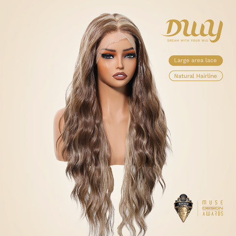 Evelyn-DWY 13×6  Libera  Free Part Long-Length Water Wave Glueless Synthetic Wig
