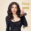 Cocobean-DWY Lace Front 13×6 Free Part Brown With Blonde Highlight Curly Synthetic Wig