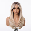 Mackenzie-DWY Blonde Synthetic Lace Front Wig Long Straight Layered Pre Plucked Glueless Wig