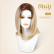 Hailey-DWY Mono Lace Front Free Part Rooted Blonde Synthetic Wig