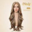 Dara C- NEW! DWY Mono Lace Front Free Part Long-Length Wavy Brown Glueless Synthetic Wig