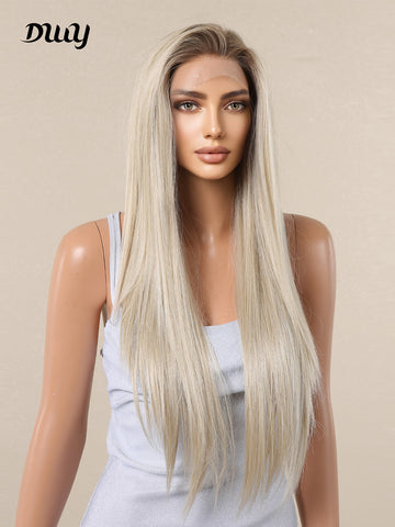 DWY-stright Lace Front Wigs Pre Plucked 13x6 HD Transparent Lace Frontal Wigs150% Density  lace Wigs for Women 30Inch