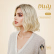 Becca-DWY Mono SkinWeft Free Part Warm Blonde Curly Glueless Synthetic Wig
