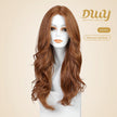 Bonnie C-DWY Mono Lace Front Free Part Mid-Length Curly Reddish Brown Glueless Synthetic Wig