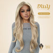 Mae-DWY 28-Inch Wavy Glueless Lace Front Wig for Women