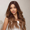 DWY Lace front 22 Inch flax brown long curly wig for women DWY-BL11017-1
