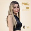 (Us Only)Patricia-DWY Lace Front T Part Long Brown Gradient Glueless Synthetic Wig