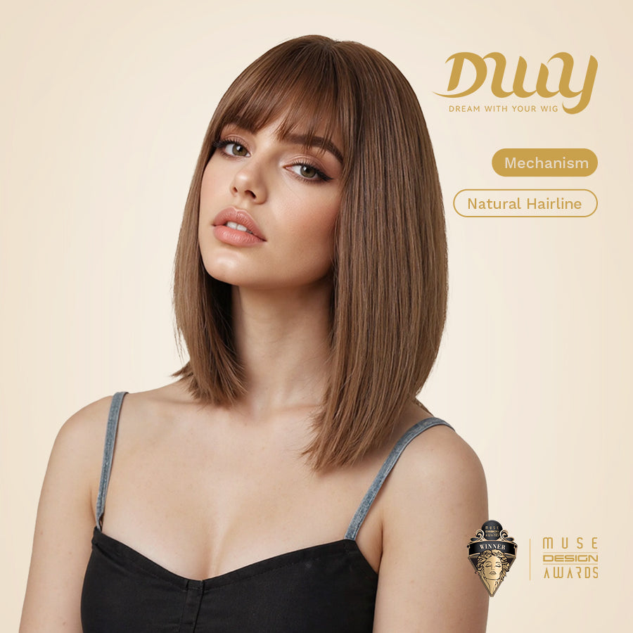 DWY 13 Inches Bob Mixed Color Synthetic Wig