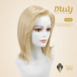[CLEARANCE SALE]Madeline-DWY Mono Lace Front Free Part Shoulder-Length Silky Straight Glueless Synthetic Wig for Women 12 Inches