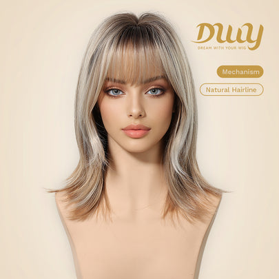 Restocked! Loni Mini C- NEW! DWY 16-Inch Short Wave Glueless Synthetic Wig