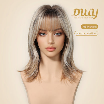 Restocked! Loni Mini C- NEW! DWY 16-Inch Short Wave Glueless Synthetic Wig