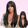 Mindy-DWY Short-length Straight Blonde Realistic LargeArea Scalp Layer-cut Hair Glueless Synthetic Wig for Women 24 Inches