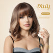 DWY Dorian Shoulder-Length Natural Curls Gold Blonde Synthetic Wig