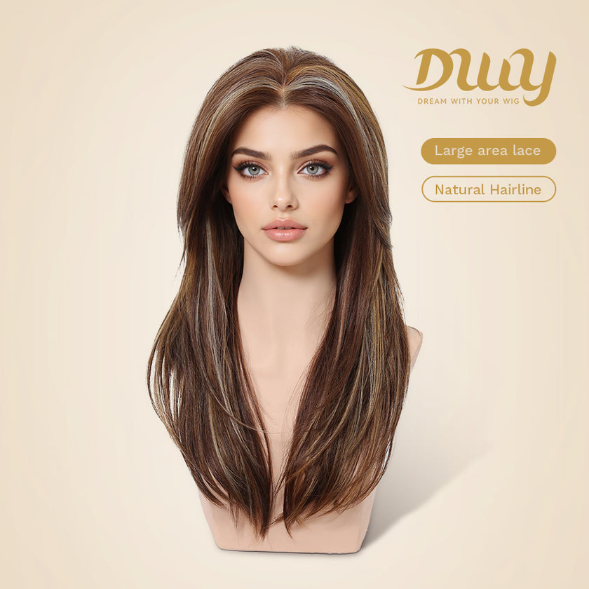 Selah-DWY 22-Inch Hand-Tied Filter Lace Front Wig – 13x6 Free Parting