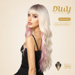 Krista-DWY Water Wave with Highlights Colorful Glueless Synthetic Wig