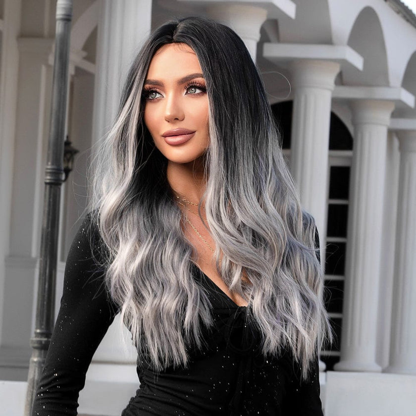 Lessie-DWY 19 Inches Natural Wave Synthetic Wig
